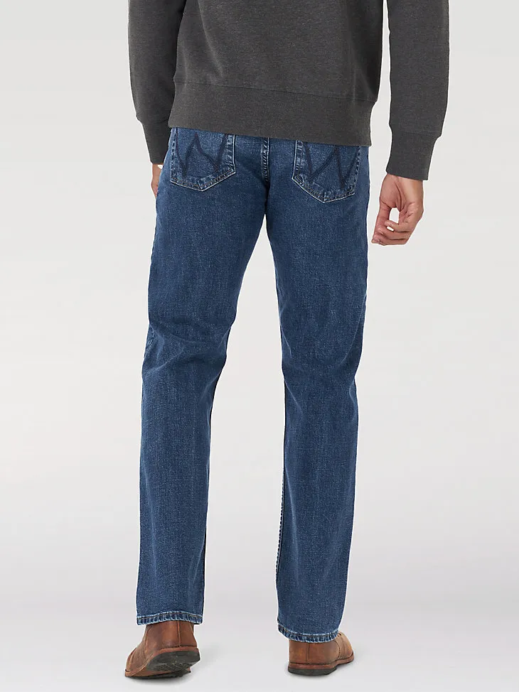 MEN'S RELAXED FIT FLEX JEAN IN MID DENIM