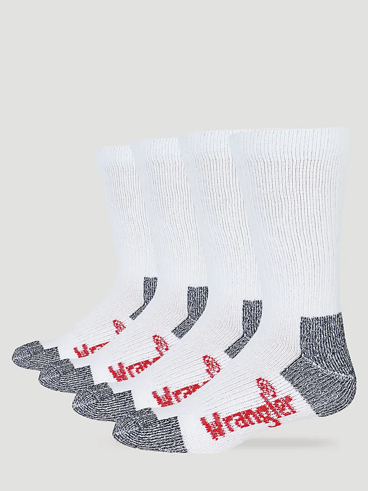 MEN'S WRANGLER® ULTRA-DRI WORK SOCKS (4-PACK) IN ASSORTED