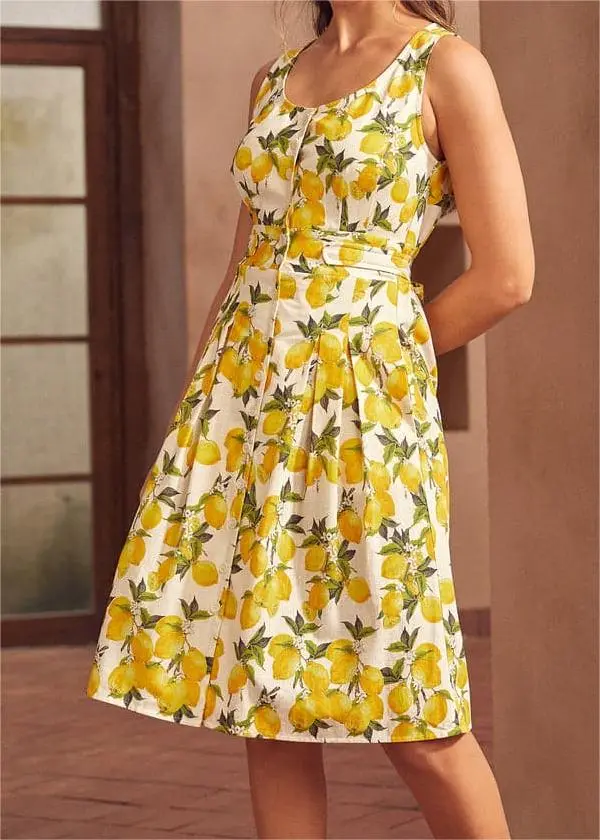 Seeking Out Sunshine Fit And Flare Dress