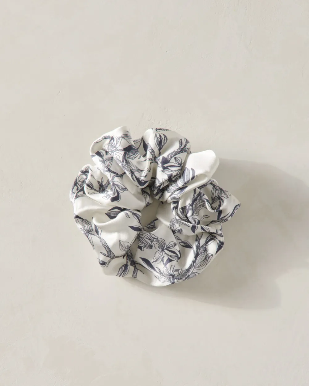 Washable Silk Magnolia Scrunchie