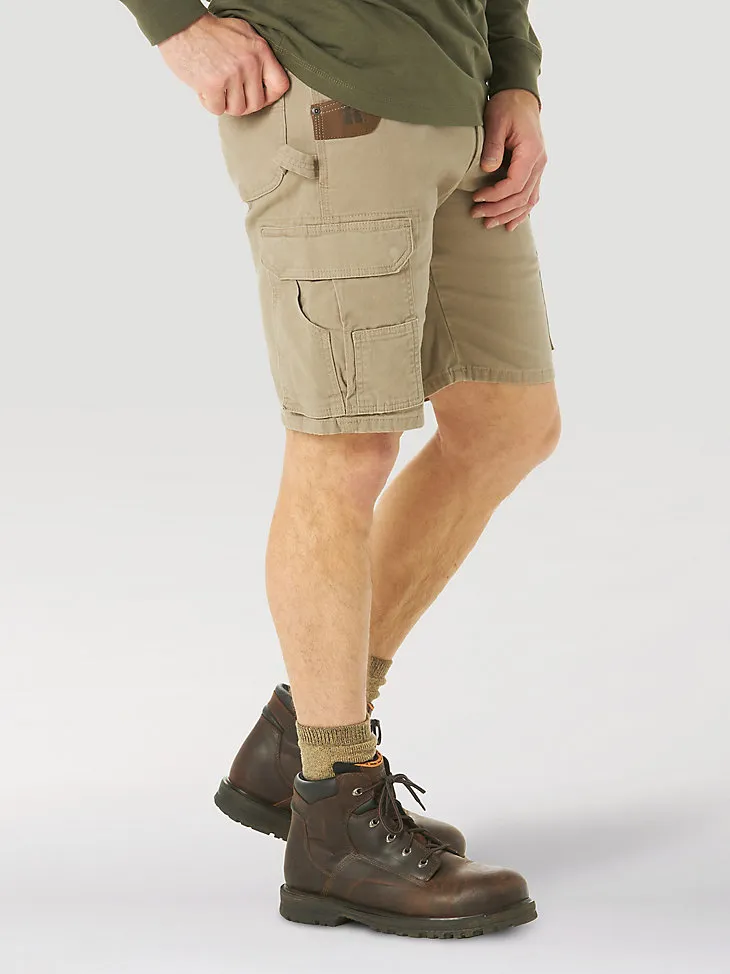 WRANGLER® RIGGS WORKWEAR® STRETCH RANGER CARGO SHORT IN DARK KHAKI