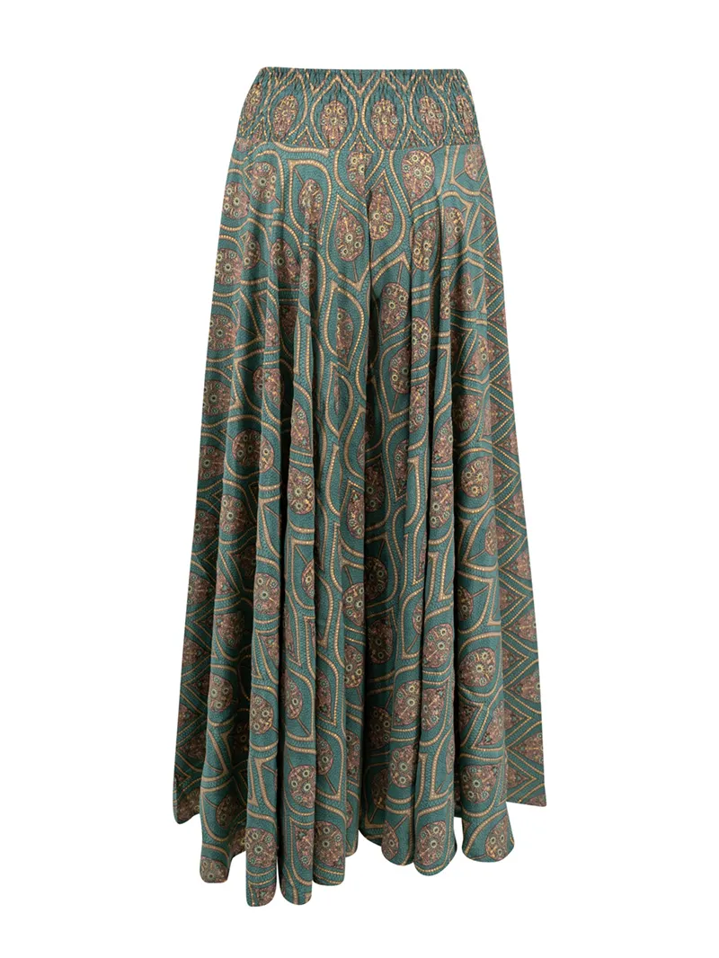 Loose Print Casual Skirts