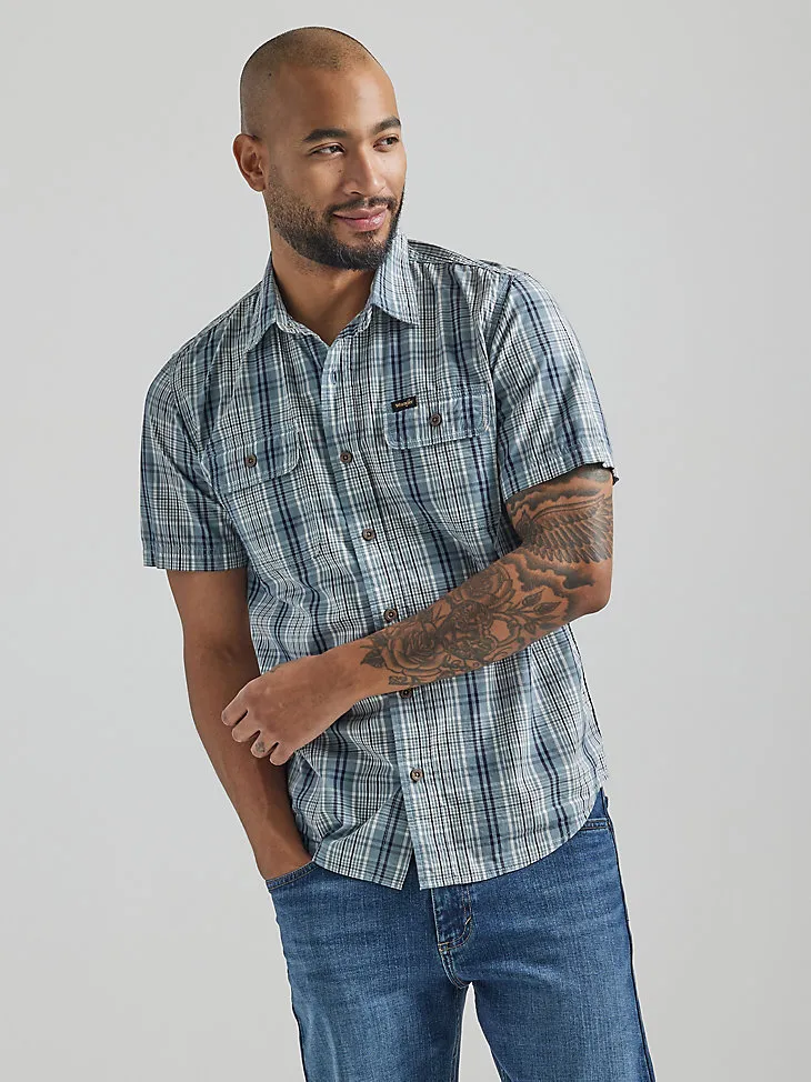 MEN'S EPIC SOFT™ PLAID SHORT SLEEVE SHIRT IN TROOPER