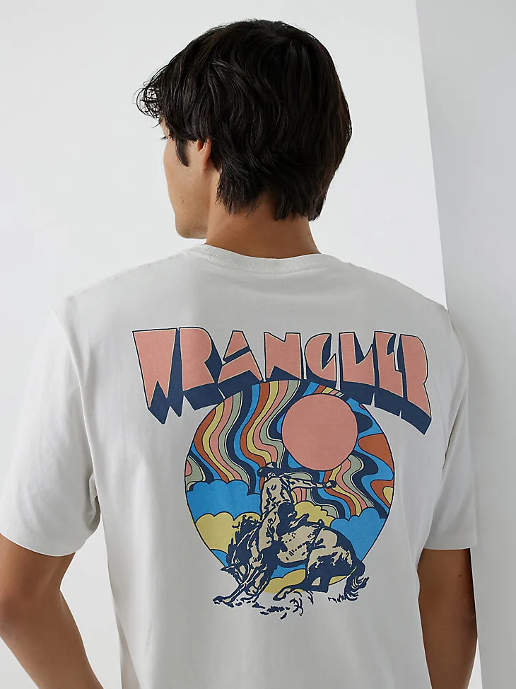 MEN'S DECO COWBOY GRAPHIC T-SHIRT IN VINTAGE WHITE