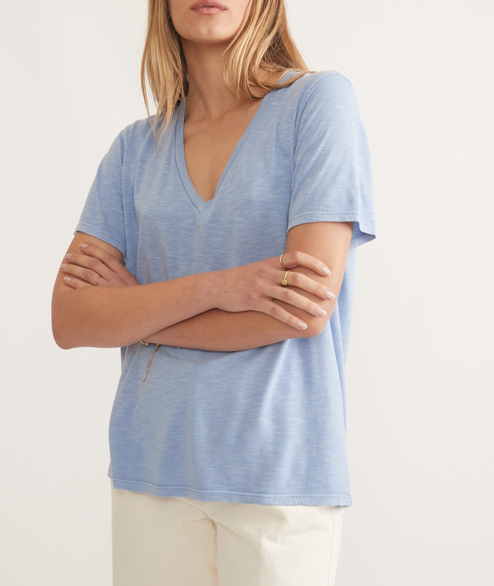 Hydrangea V Neck Tee