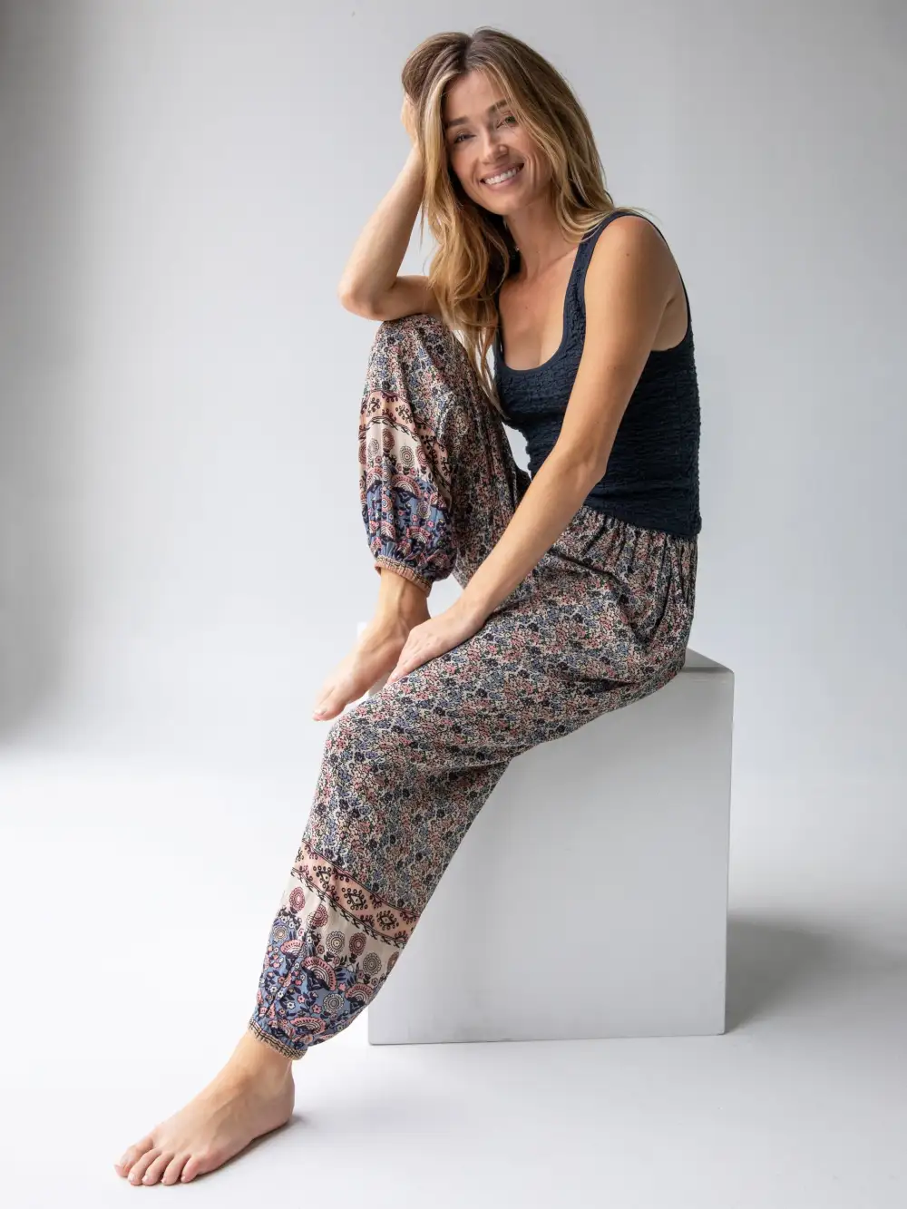 Allison Pant - Border Print