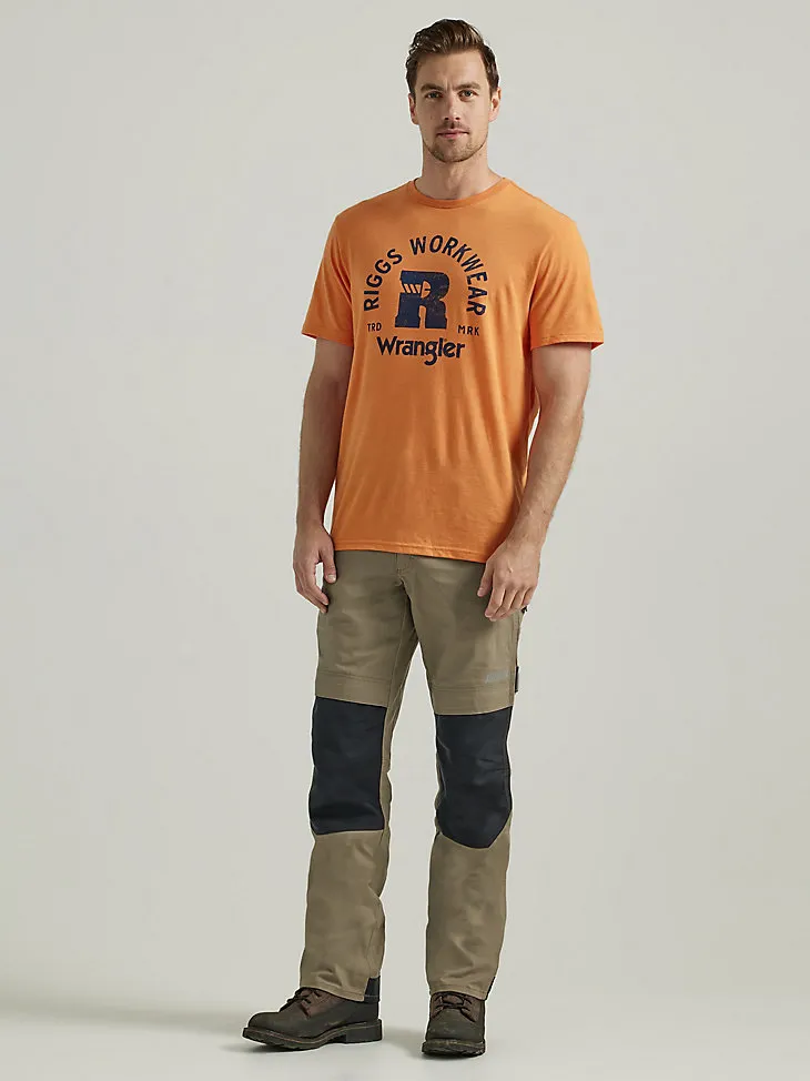 WRANGLER® RIGGS WORKWEAR® RELAXED FRONT GRAPHIC T-SHIRT IN MARSHMALLOW