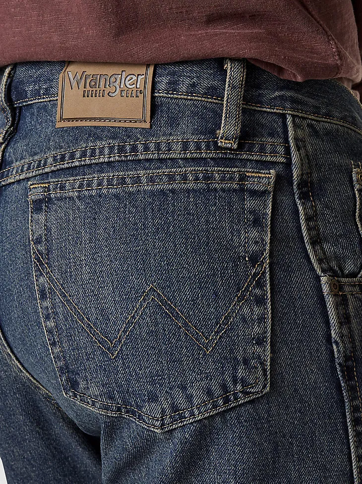 WRANGLER RUGGED WEAR® RELAXED FIT MID RISE JEAN IN GOLDEN KHAKI