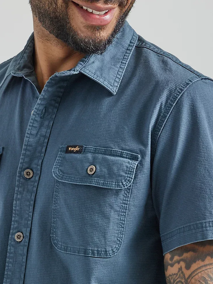 MEN'S STRETCH RIPSTOP BUTTON DOWN SHIRT IN TWILL