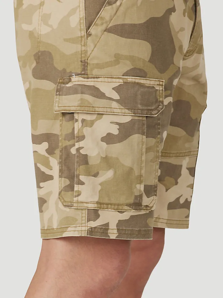 MEN'S WRANGLER AUTHENTICS® STRETCH CARGO SHORT IN GRAIN