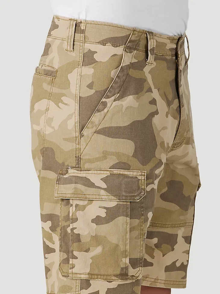 MEN'S WRANGLER AUTHENTICS® STRETCH CARGO SHORT IN GRAIN