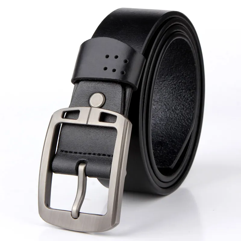 Men'S Leather Solid Color Belt