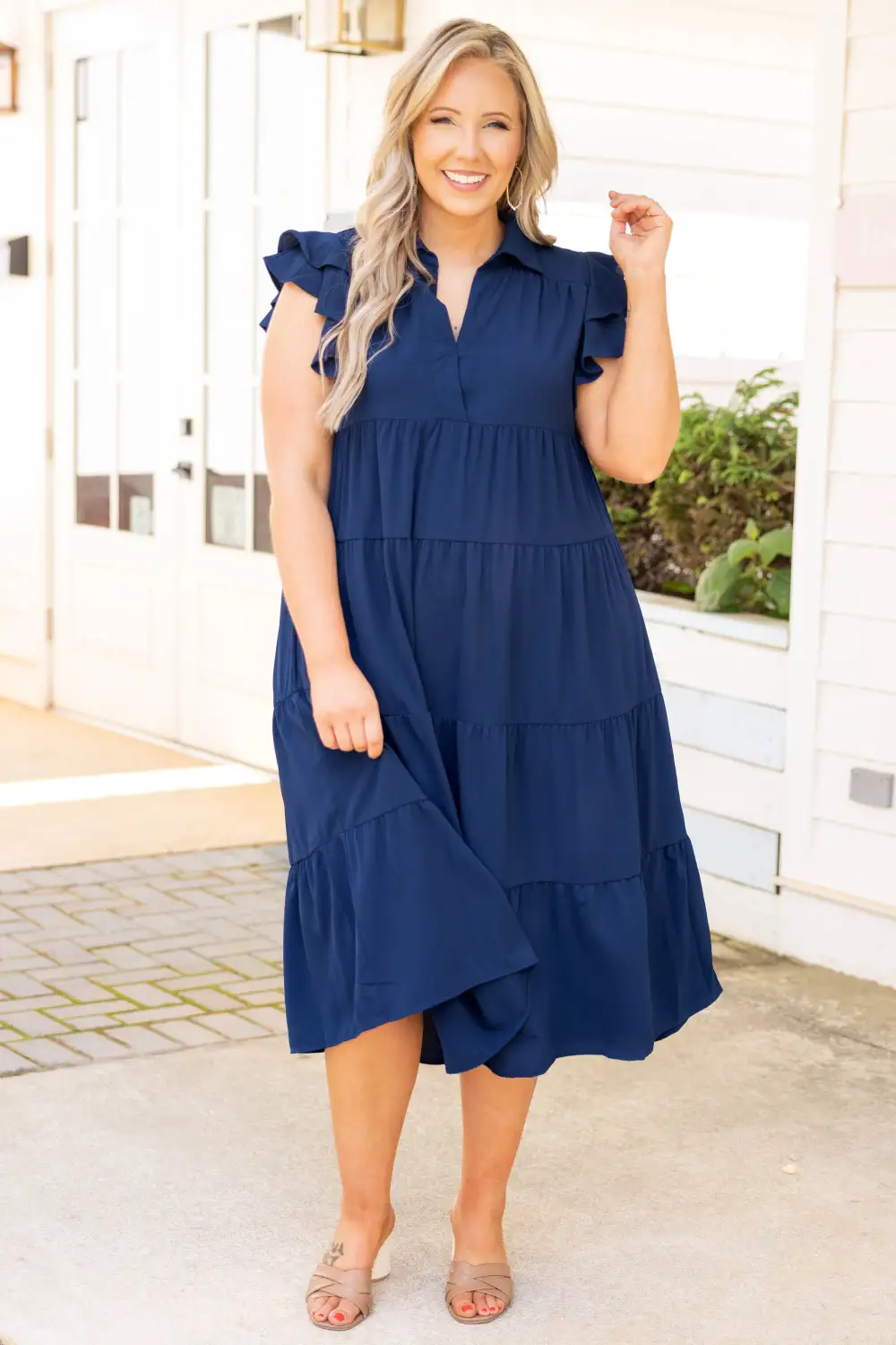 Play Time Dress, Navy