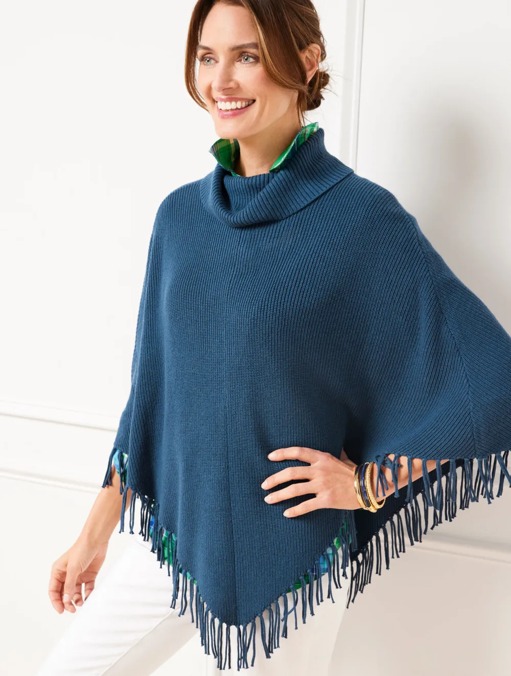 Fringe Knit Poncho