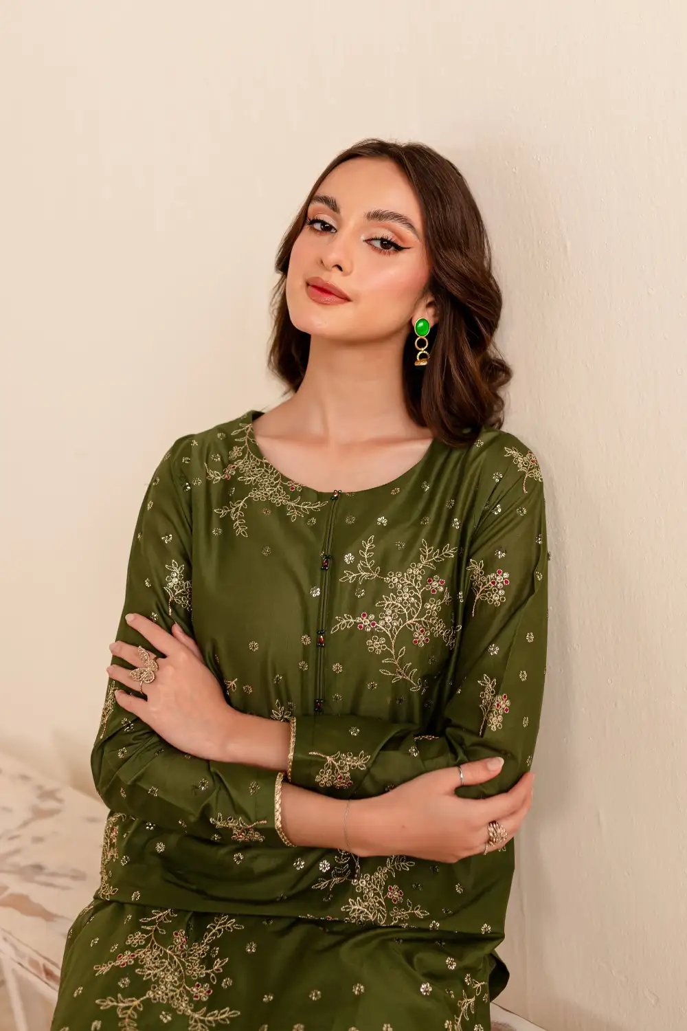 Bertha 2Pc - Embroidered Lawn Dress