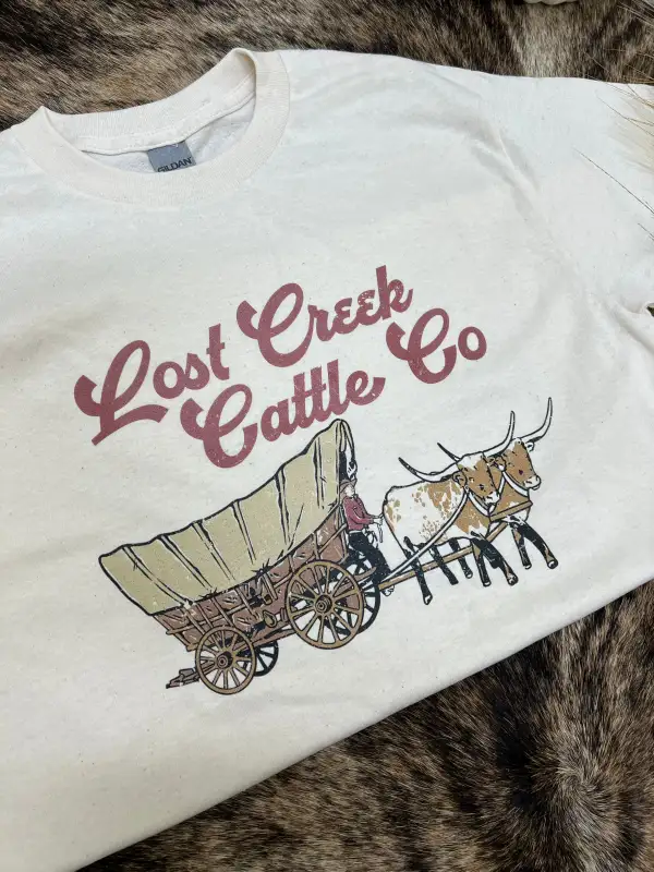 Lost Creek Cattle Wagon Tee