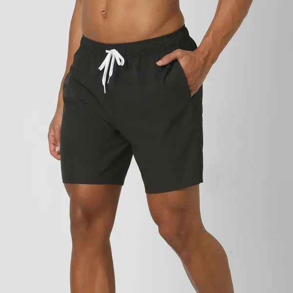 Stretch Swim Solid-Black