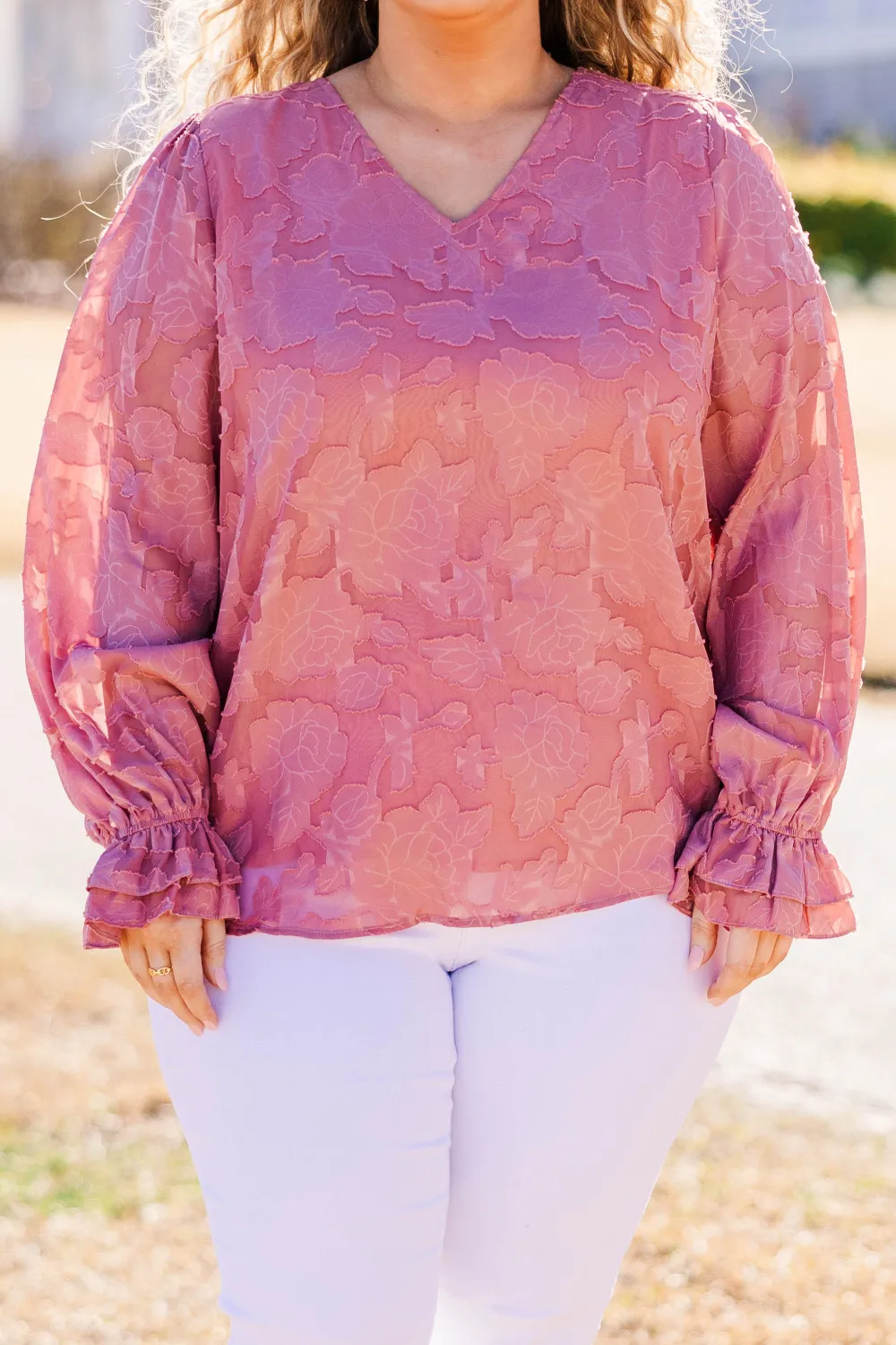 Tea Rose Top, Mauve