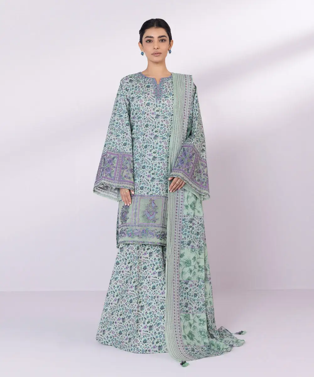 3 Piece - Embroidered Lawn Suit