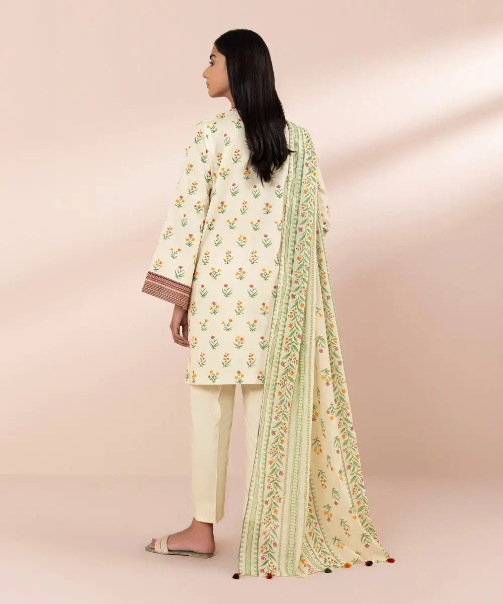 3 Piece - Printed Lawn Suit