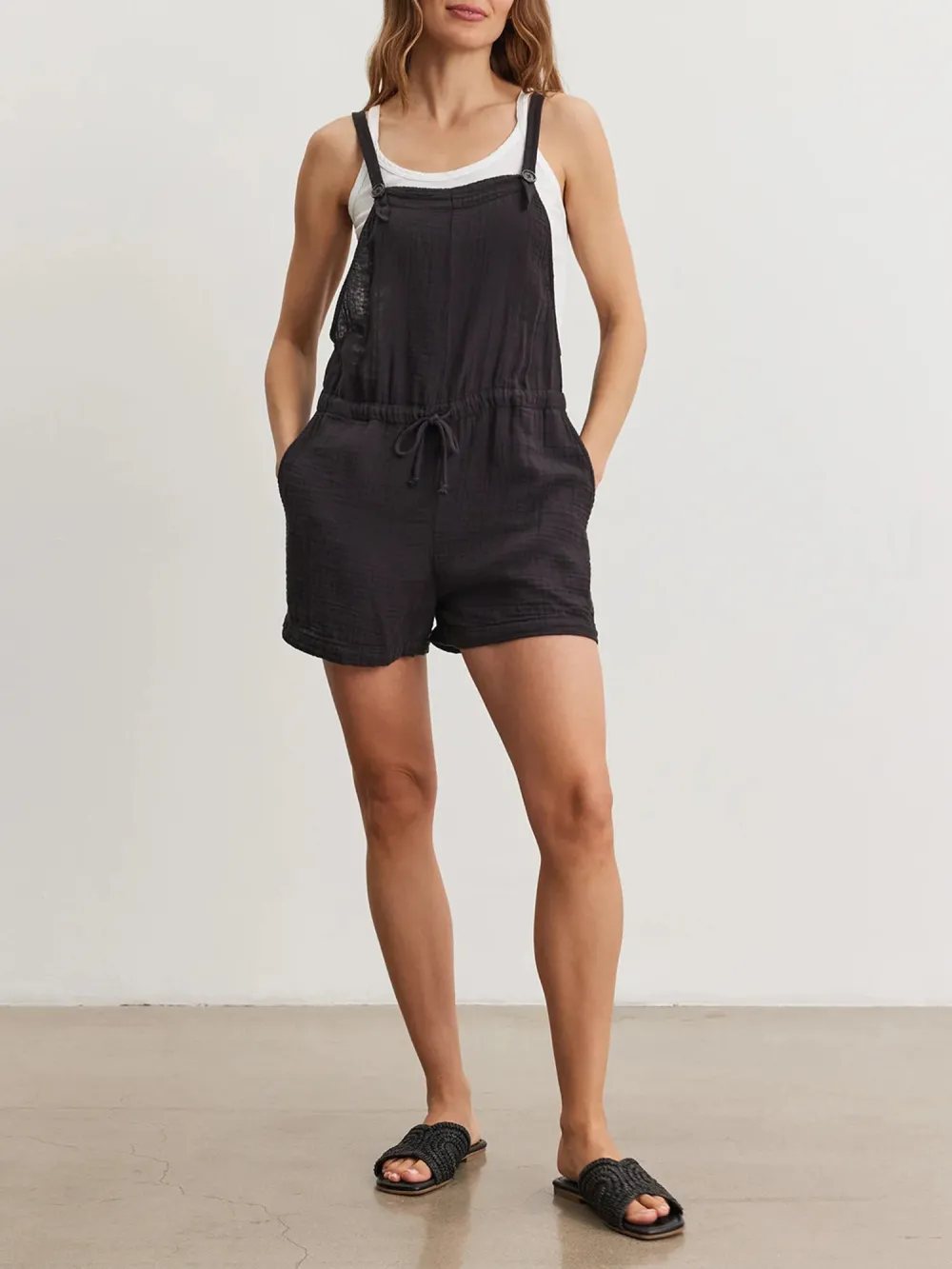 Cyndee Cotton Gauze Romper