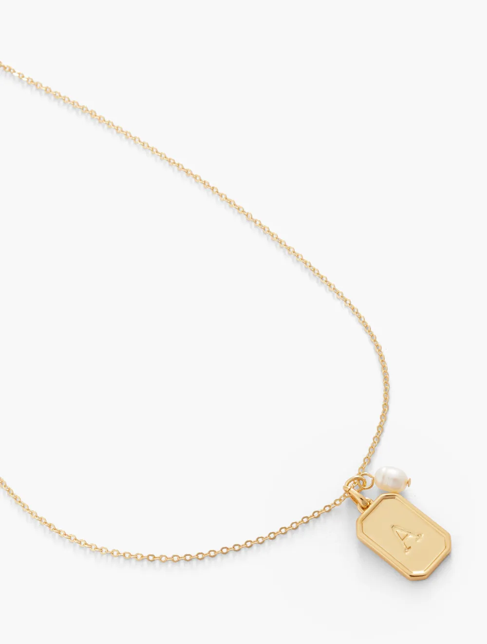 Monogram Initial Pendant Necklace