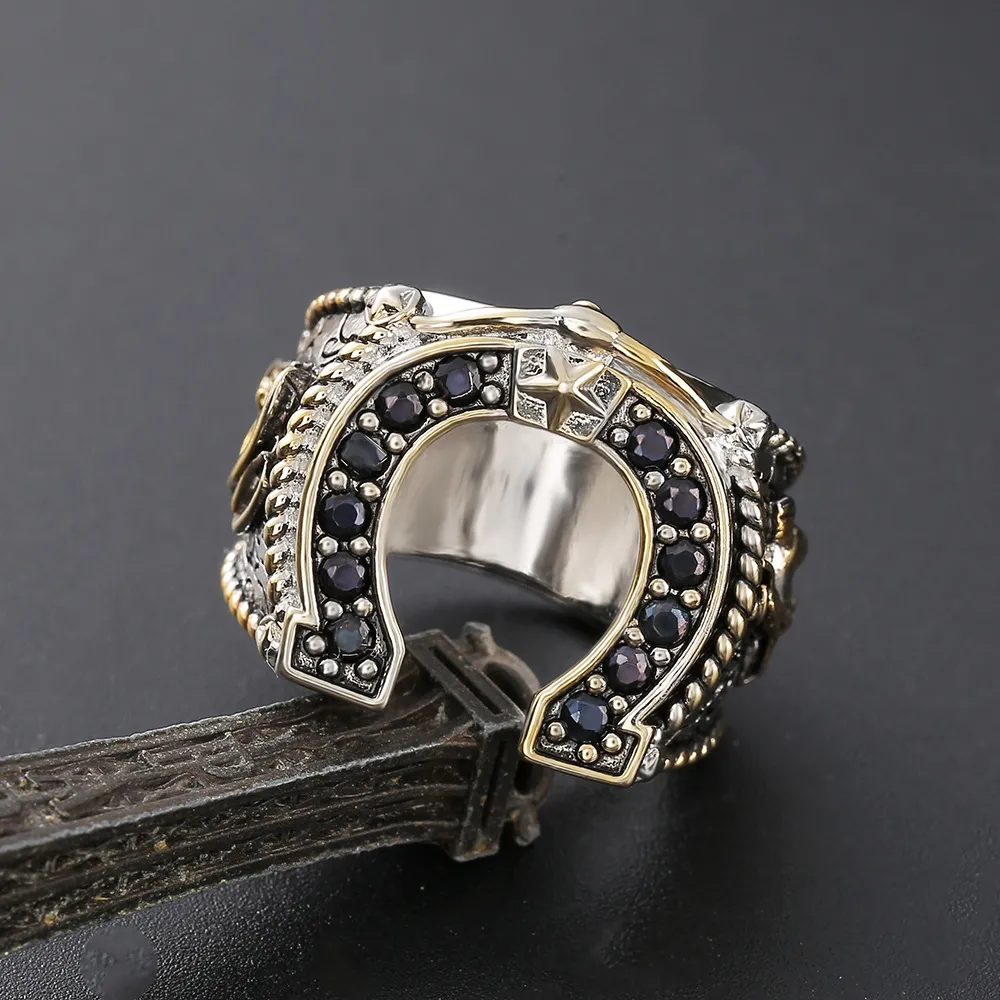 Trendy Western Spirit Horseshoe Ring