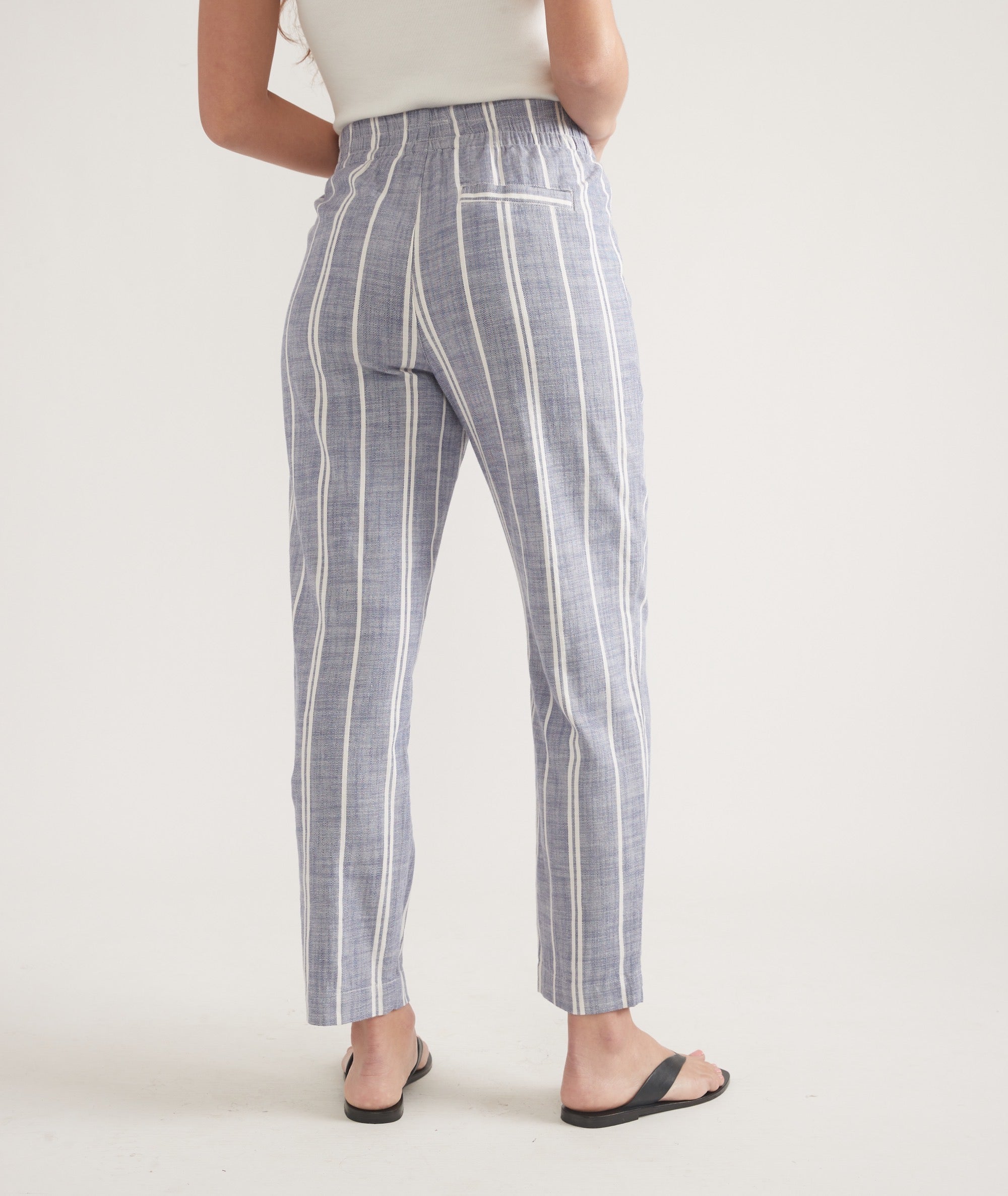 Skipper Blue Stripe Crop Pant