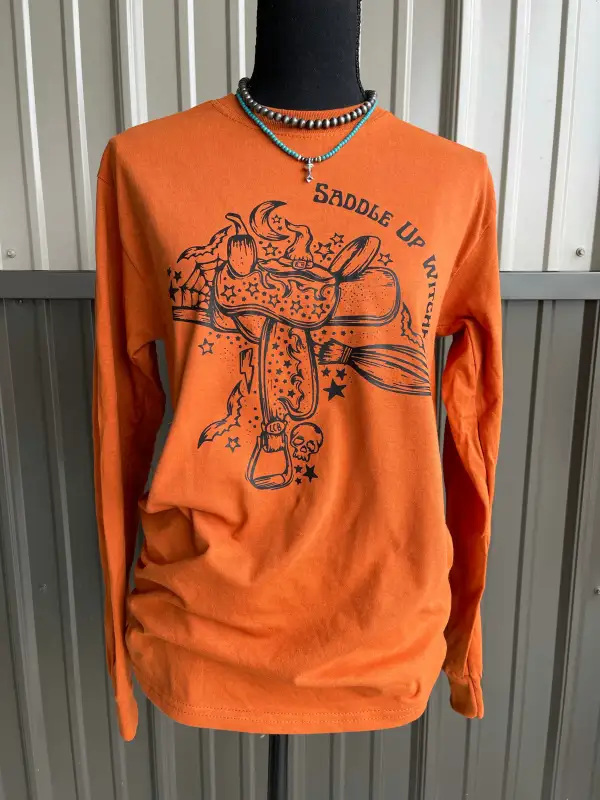 Saddle Up Witches Long Sleeve Tee