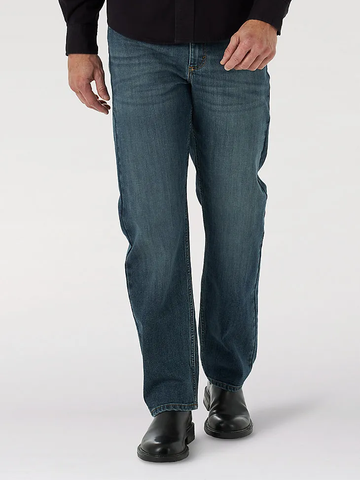 MEN'S RELAXED FIT FLEX JEAN IN MID DENIM