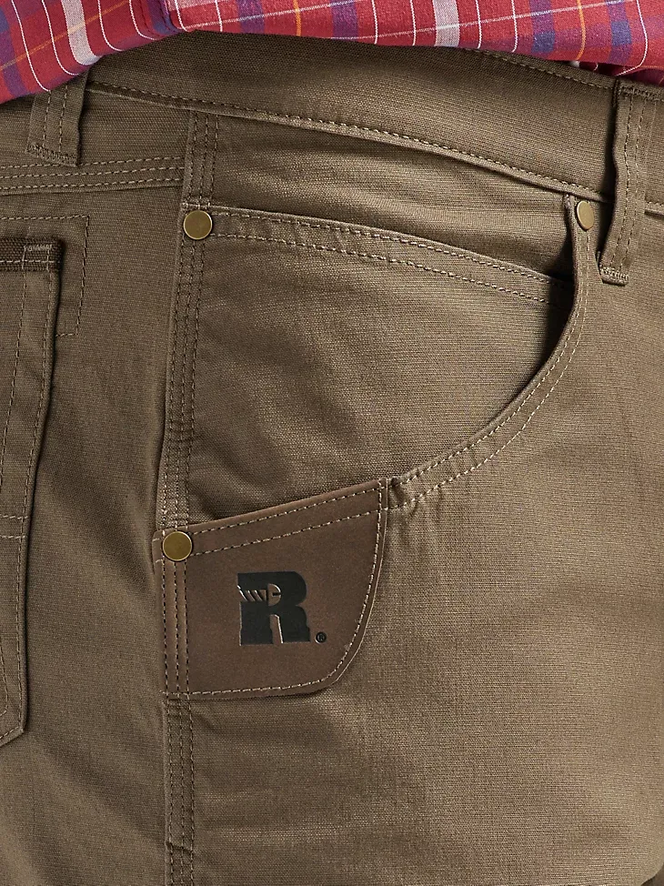 WRANGLER® RIGGS WORKWEAR® UTILITY RELAXED SHORT IN GREY PINSTRIPE