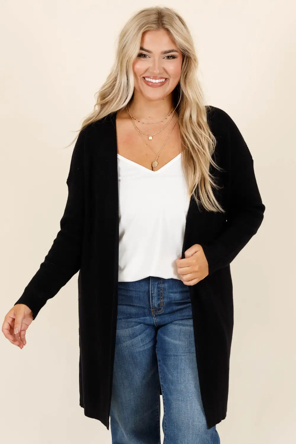 Realize To Realign Cardigan, Black