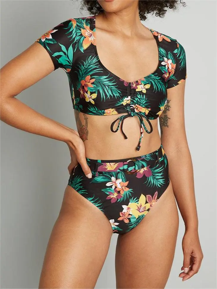 Boardwalk Bliss High-Waisted Bikini Bottom