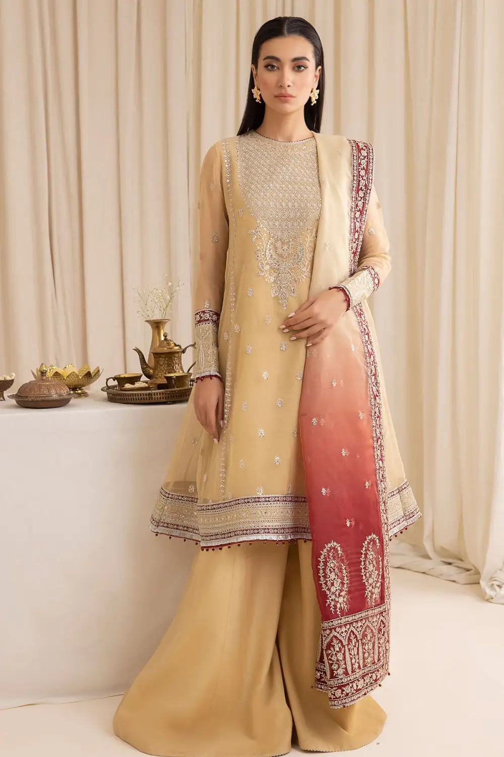 EMBROIDERED CHIFFON SETS