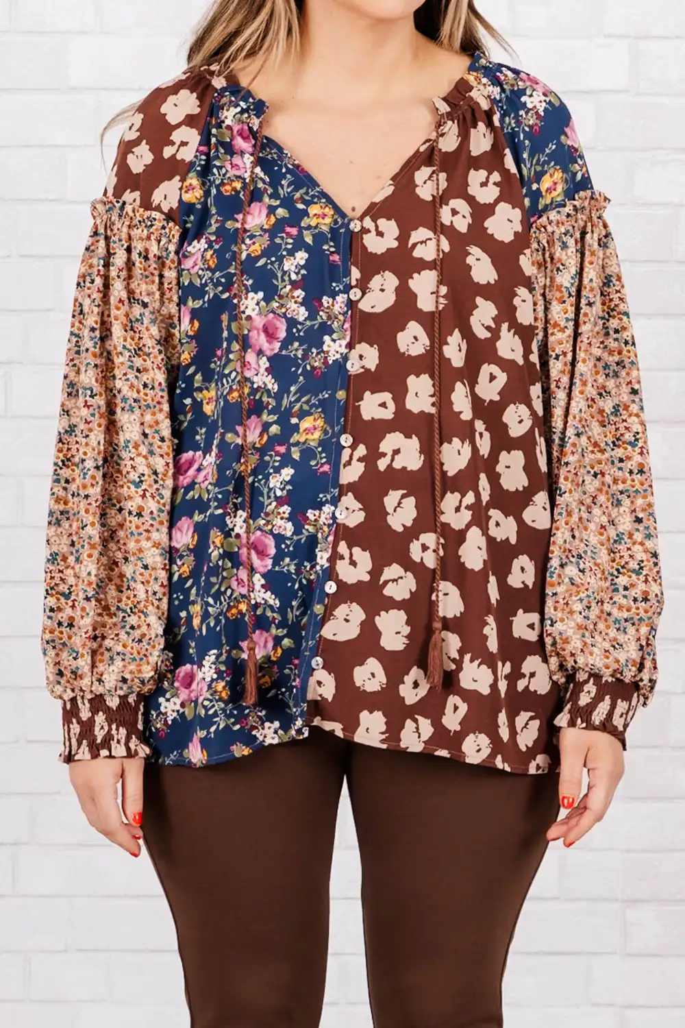 Do Amazing Things Blouse, Brown