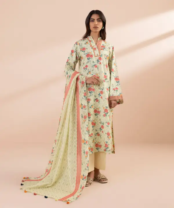 3 Piece - Printed Lawn Suit