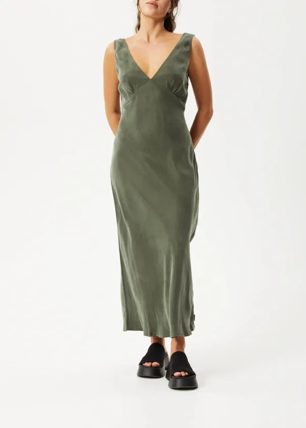 GIA - CUPRO MAXI DRESS