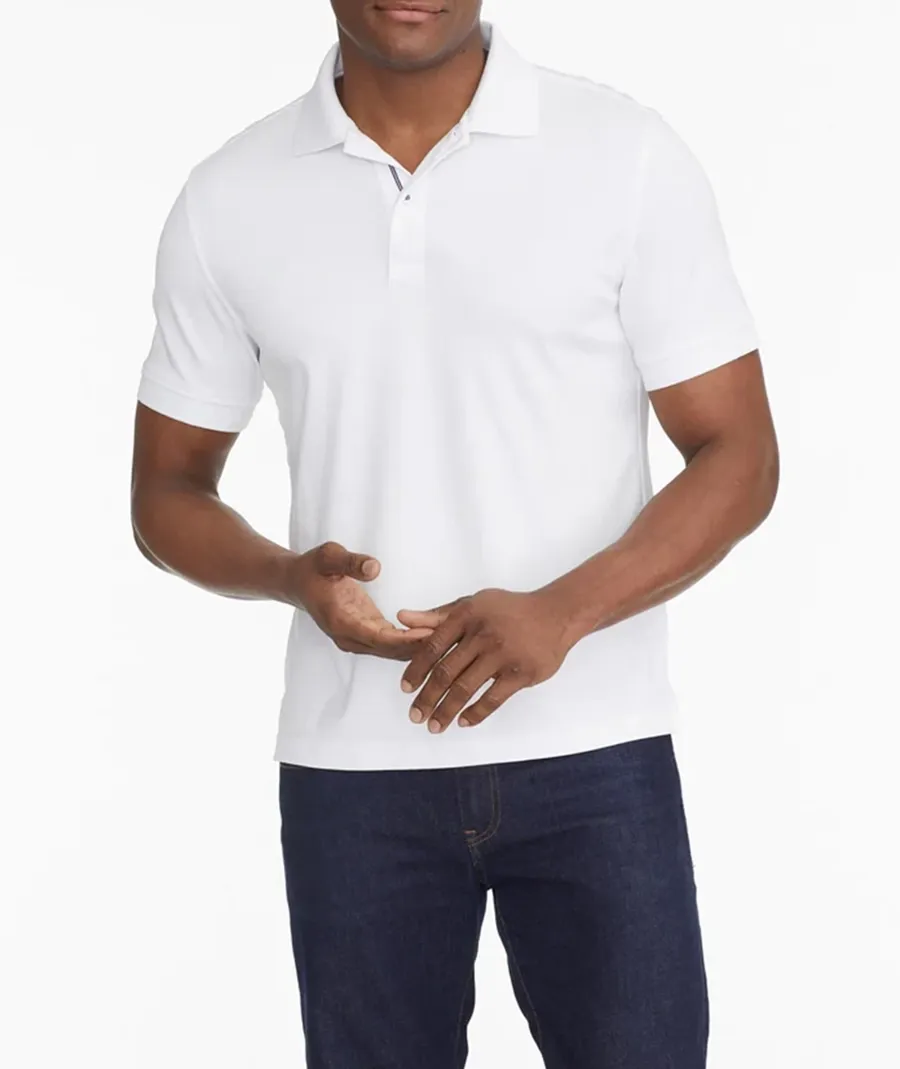 Men White Polo Shirt