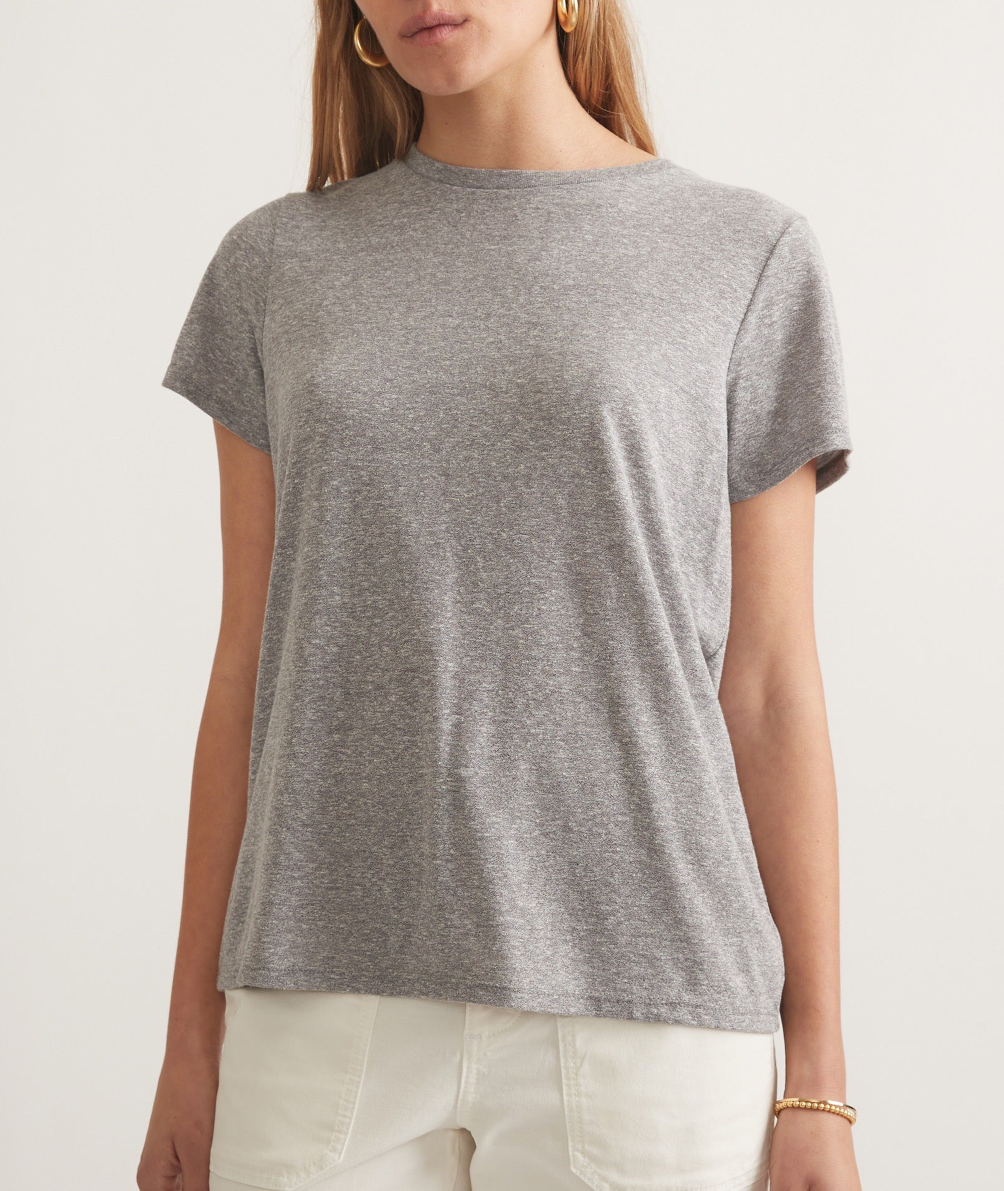 Heather Grey Crew Tee