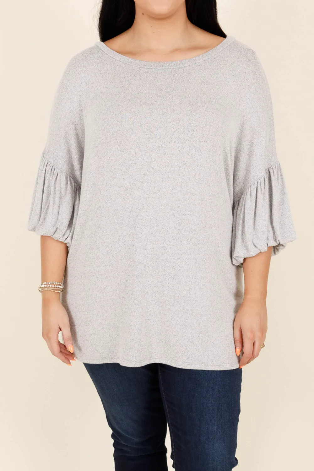 Simplicity And Grace Top, Gray