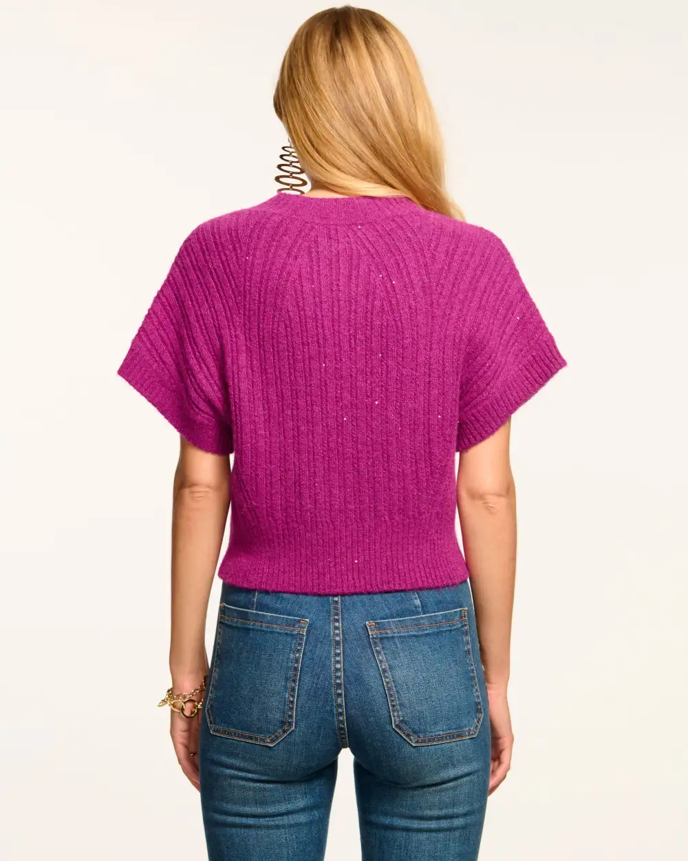 Amadeus Short Sleeve Wool Sweater