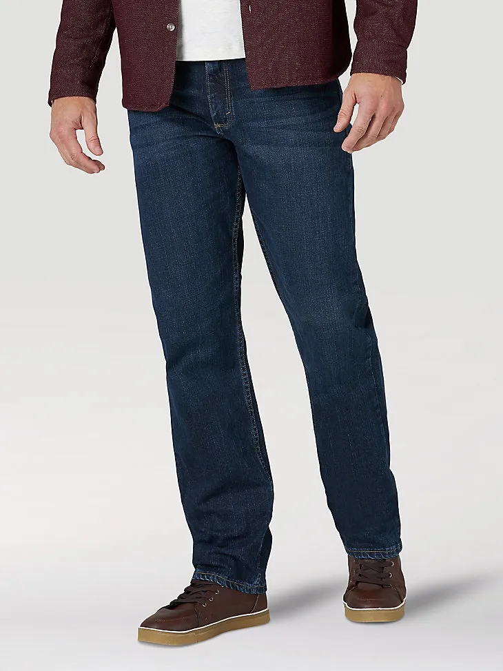 MEN'S RELAXED FIT FLEX JEAN IN MID DENIM