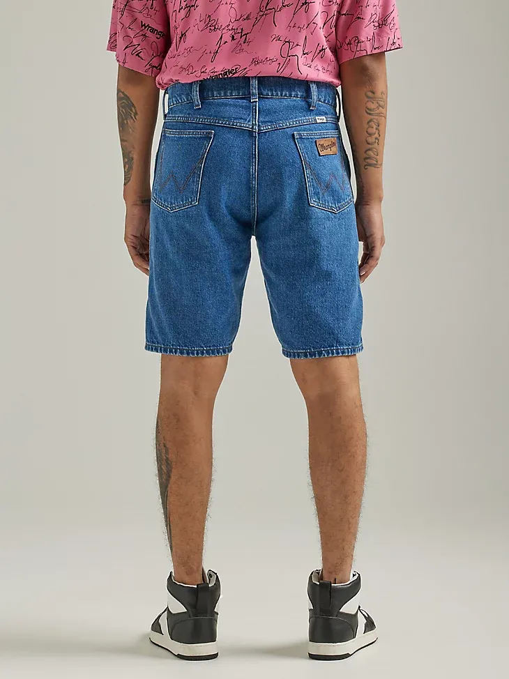 MEN'S RELAXED FIT DENIM SHORT IN COWBOY MID WASH