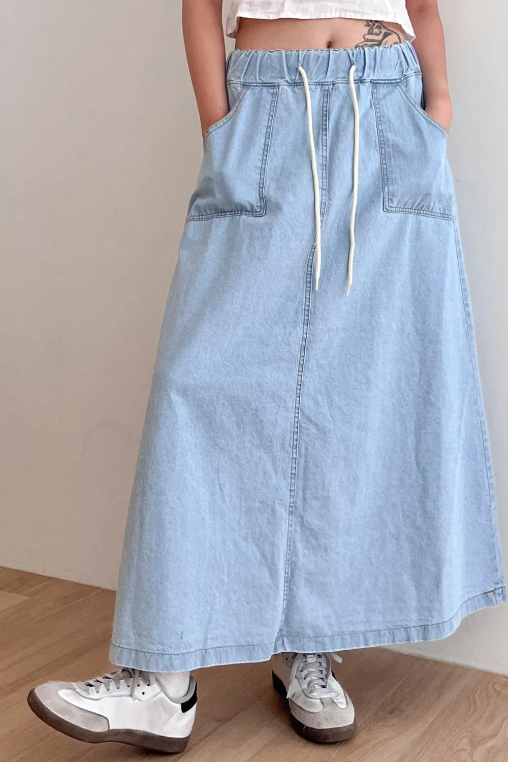 Layla Maxi Denim Skirt