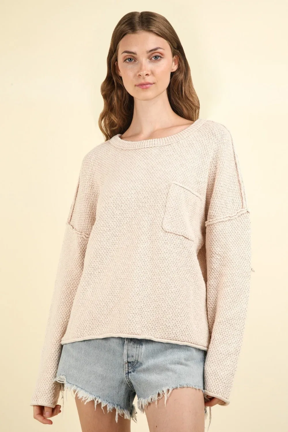 Exposed Seam Sweater