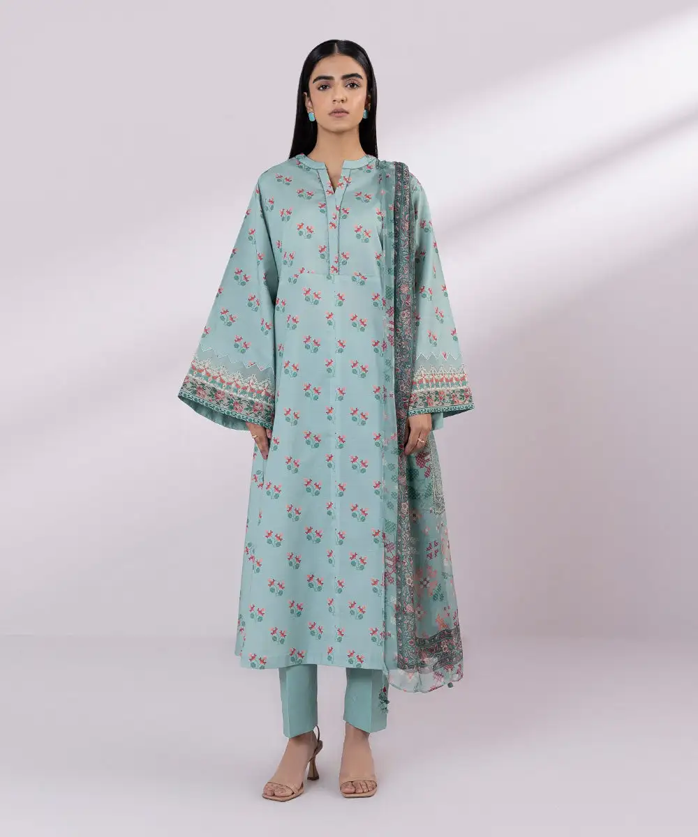 2 Piece - Embroidered Lawn Suit