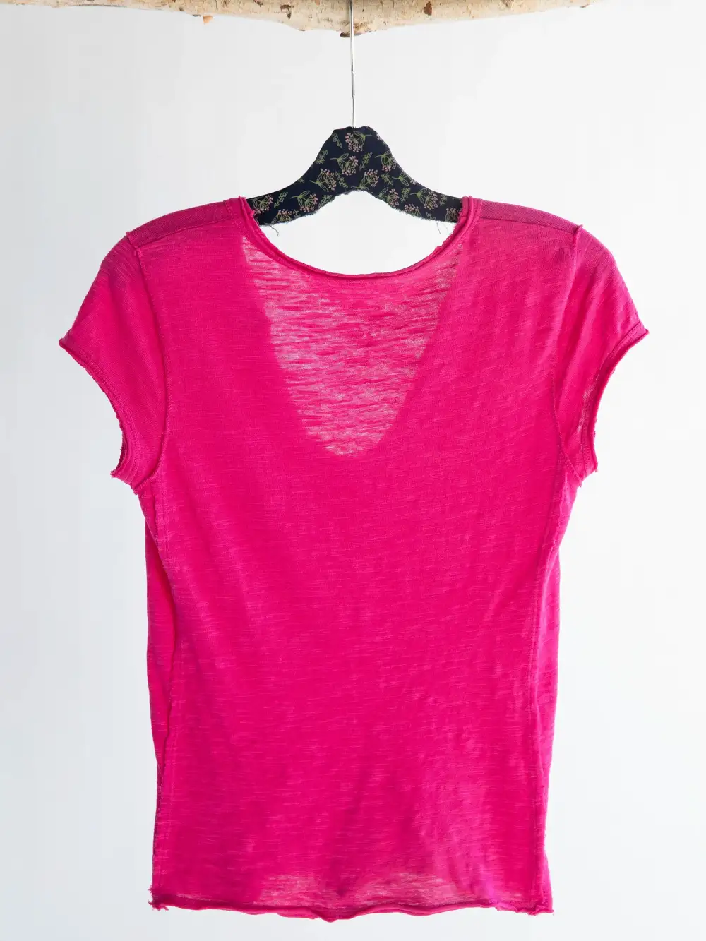 Molly Cotton Tee Shirt - Pink Flambe