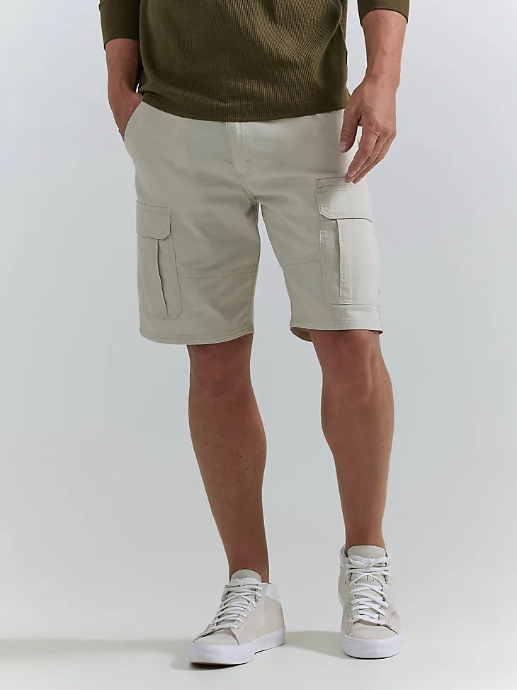 MEN'S WRANGLER AUTHENTICS® STRETCH CARGO SHORT IN GRAIN