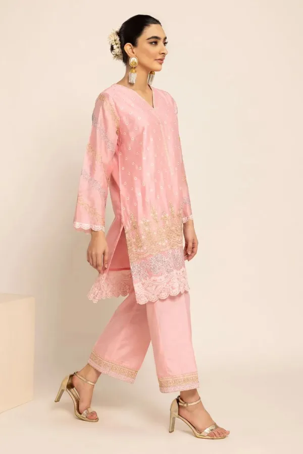 2 Piece | Kurta & Pants | Color Pink