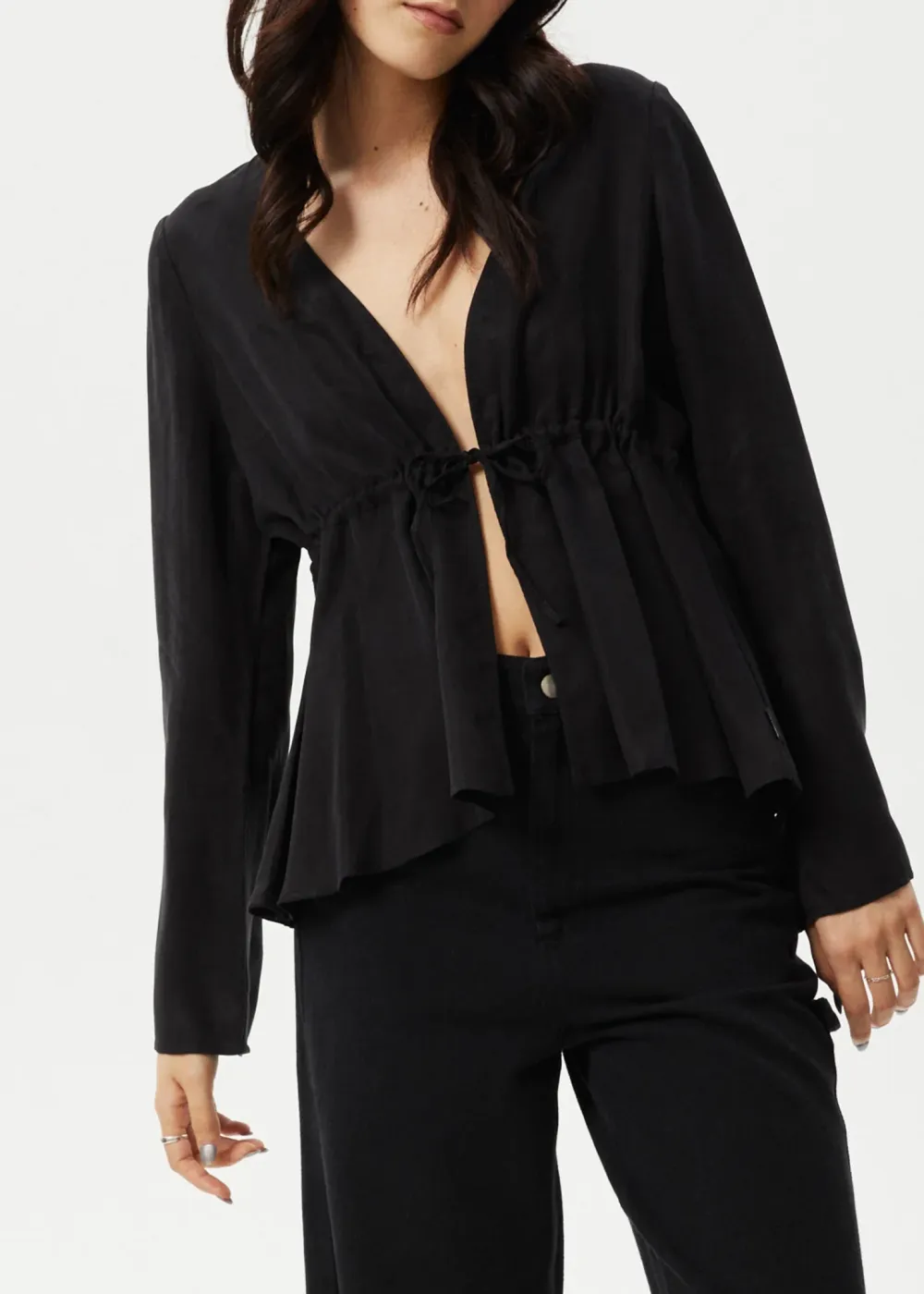 GRACE - CUPRO TIE BLOUSE